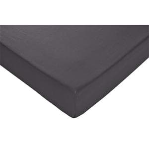 Habitat Cotton Rich 180TC Plain Fitted Sheet - Charcoal - Double