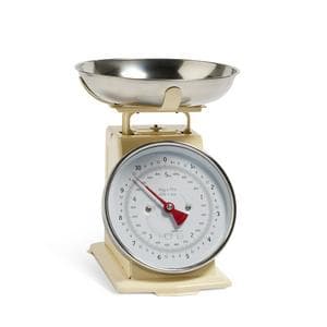 Habitat Stainless Steel Mechanical Kitchen Scale - Cream