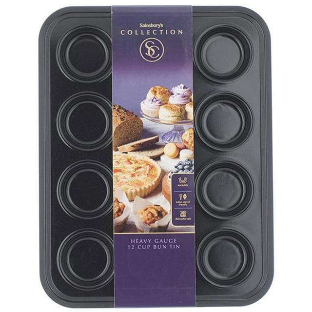 Habitat 12 Cup Black Bun Tin - gallery image 1