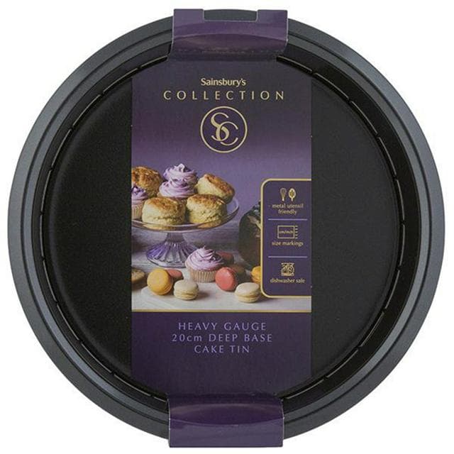 Sainsbury's Home 20cm Collection Black Deep Cake Tin - gallery image 1