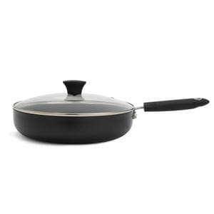 Habitat Aluminium Saute Pan - Black