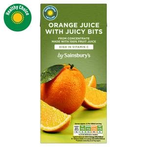 Sainsbury's Pure Orange Juice With Bits 1L