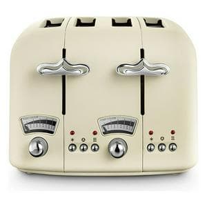 De'Longhi Argento Flora 4 Slice Toaster Jasmine Beige