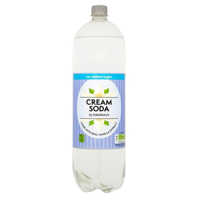 Sainsbury's Diet Cream Soda, No Added Sugar 2L - gallery image 1