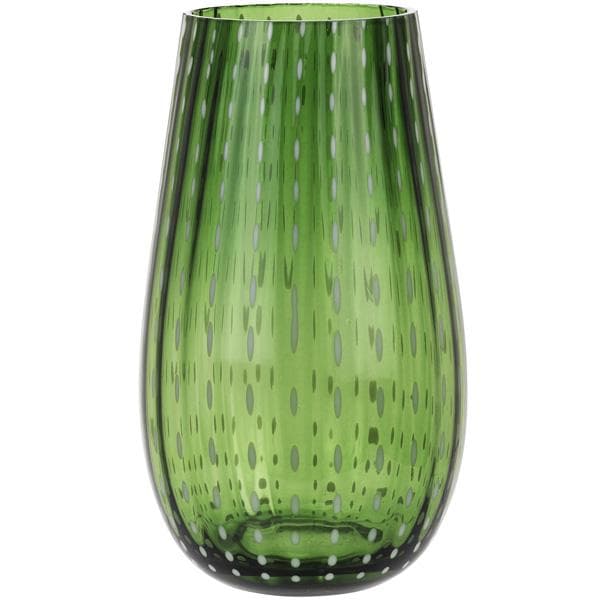 Sainsbury's Home Havana Green Ticking Stripe Vase - gallery image 1