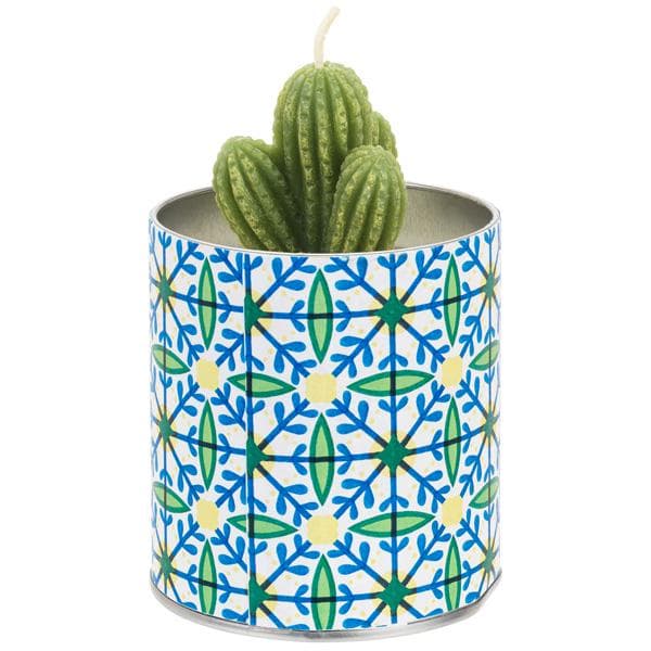 Sainsbury's Home Havana Mojito Tall Tin Candle with Faux Cactus - gallery image 1