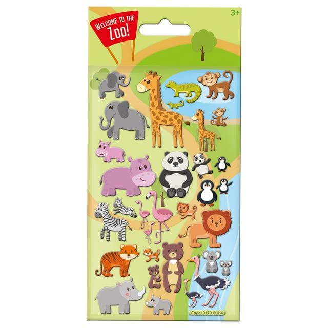 Paper Projects Cute zoo stickers - gallery image 1