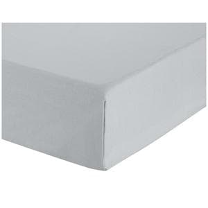 Sainsbury's Home Dove Grey Cotton Rich Flat Sheet - Double