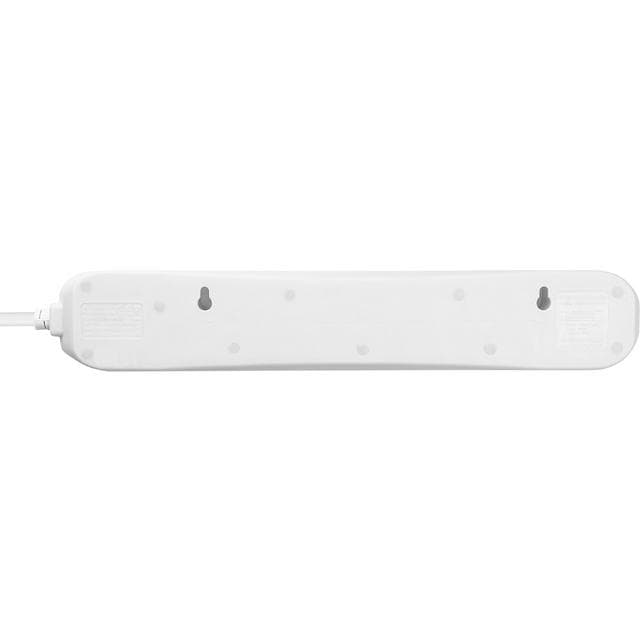 Masterplug 4 Socket 2m Extension Lead Individual Switches and LED - White - gallery image 4