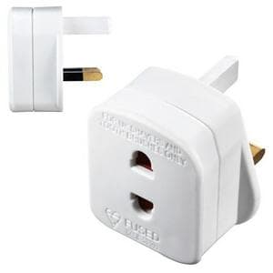 Masterplug Shaver Adaptor White