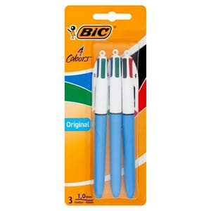 BIC 4 Colours Original 3 Pack