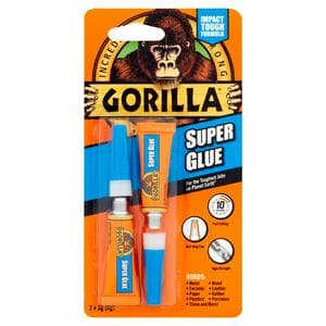 Gorilla Pack of 2 Superglue - 3g
