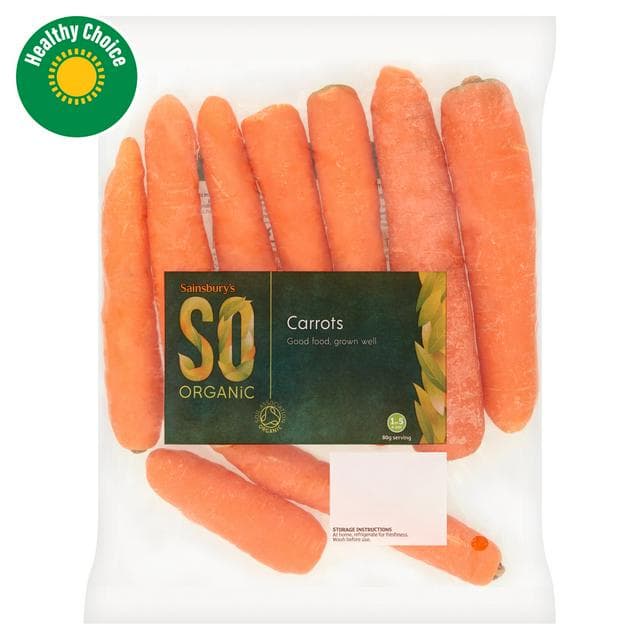 Sainsbury's Carrots, SO Organic 700g - gallery image 1
