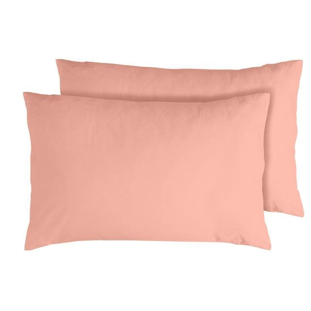 Habitat Egyptian Cotton Standard Pillowcase Pair - Blush - gallery image 1
