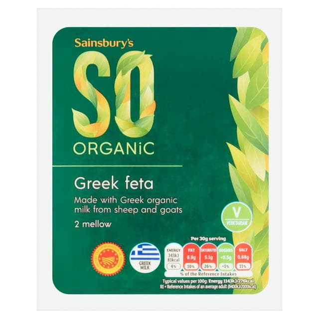 Sainsbury's Greek Feta, SO Organic 200g - gallery image 1