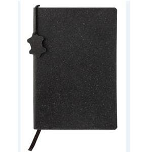 Recycled Leather Large Black Notebook