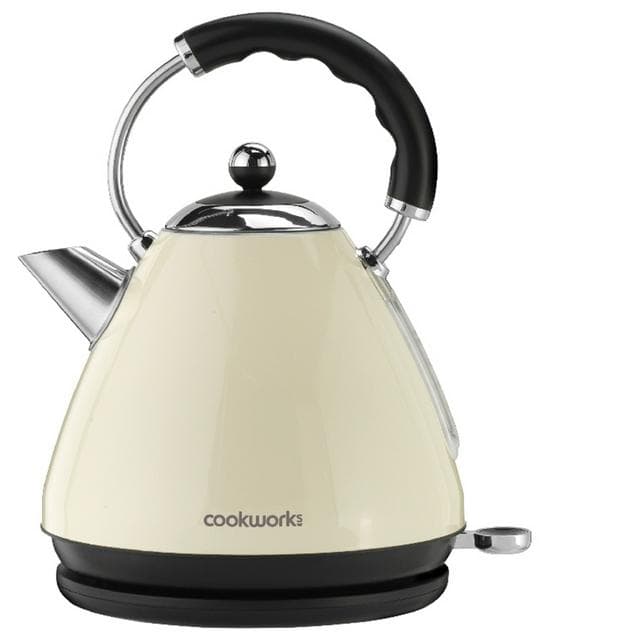 Cookworks Almond Metal Pyramid Kettle - gallery image 1