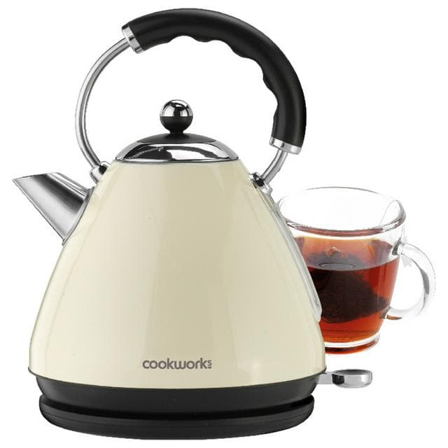 Cookworks Almond Metal Pyramid Kettle - gallery image 4