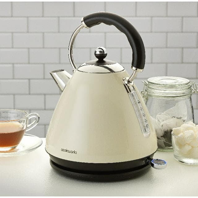 Cookworks Almond Metal Pyramid Kettle - gallery image 5