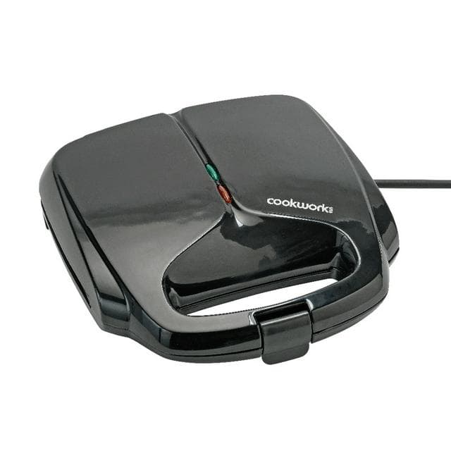 Cookworks 2 Sandwich Toaster Black - gallery image 1