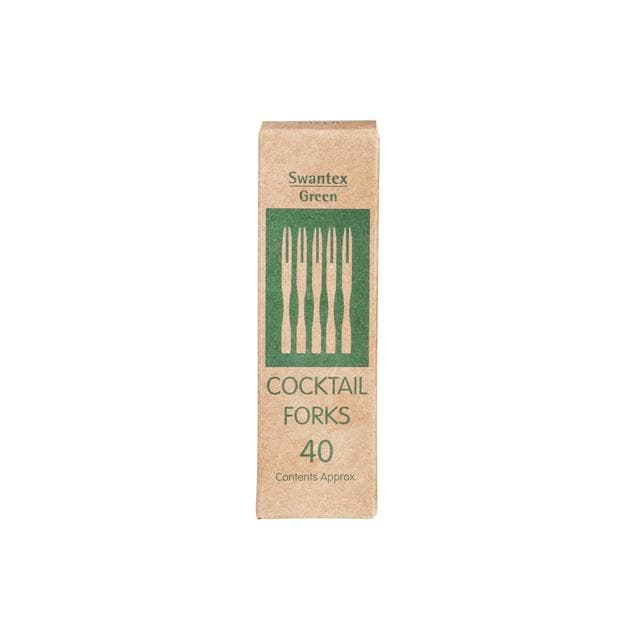 Sainsbury's Home Swantex Bamboo Cocktail Forks - gallery image 1