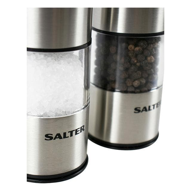 Salter Electronic Stainless Steel Mill Set - Silver - gallery image 3