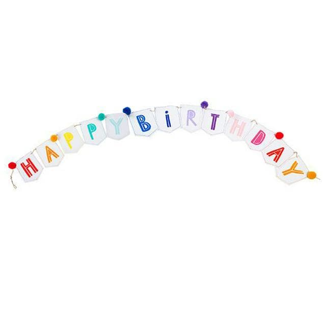 Sainsbury's Home Happy Birthday Rainbow Fabric Bun - gallery image 1