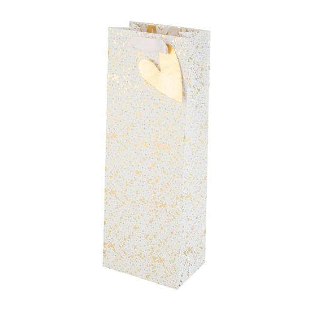 Sainsbury's Home Gold Speckle Bottle Gift Bag For Champagne Prosecco Wine - gallery image 1