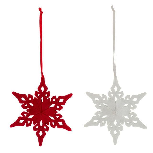 Nordic Small Felt Hanging Snowflake Assortment - gallery image 1