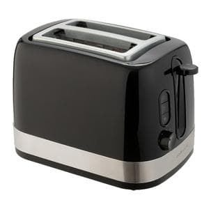 Cookworks Illuminated 2 Slice Toaster - Black Plastic
