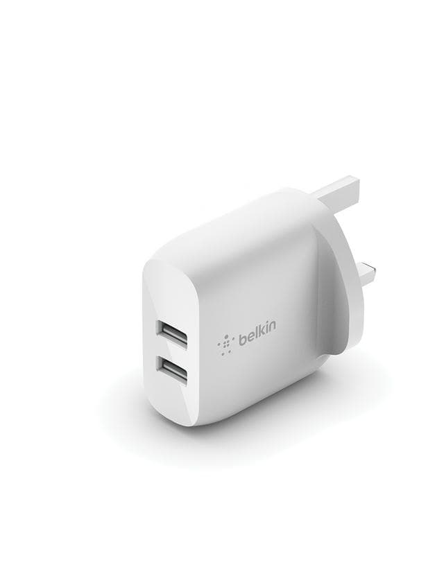 Belkin 12W Dual USB - A Wall Charger - White - gallery image 2