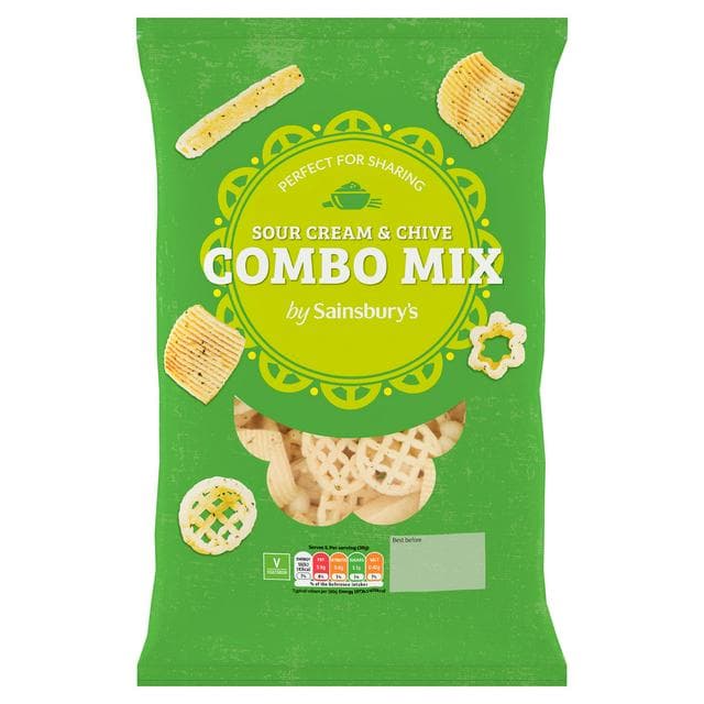 Sainsbury's Sour Cream & Chive Combo Snacks 150g - gallery image 1