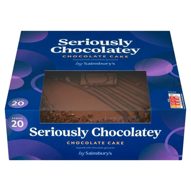 Sainsbury's Large Chocolate Birthday Celebration Cake 1.28kg (Serves 20) - gallery image 1