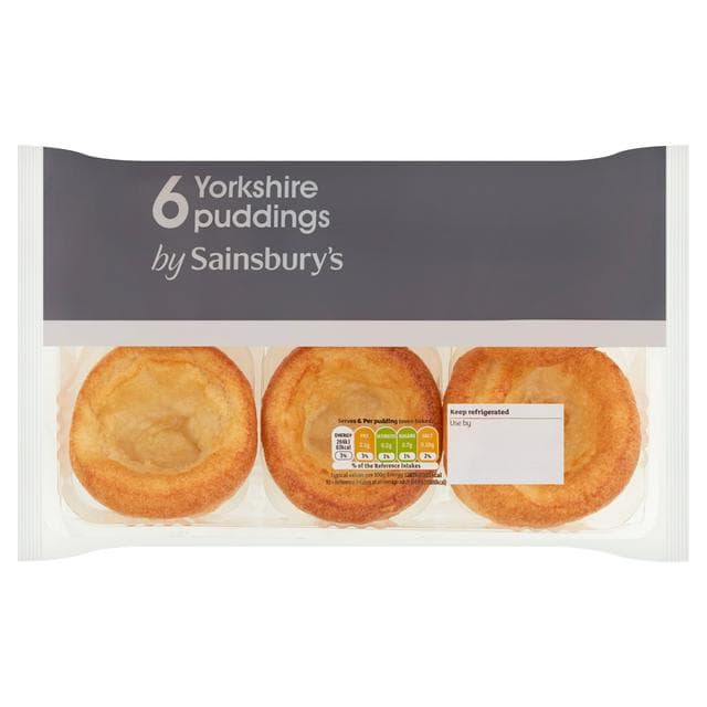 Sainsbury's Yorkshire Puddings x6 132G - gallery image 1