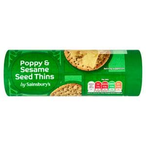 Sainsbury's 150g Poppy and Sesame Seed Thins