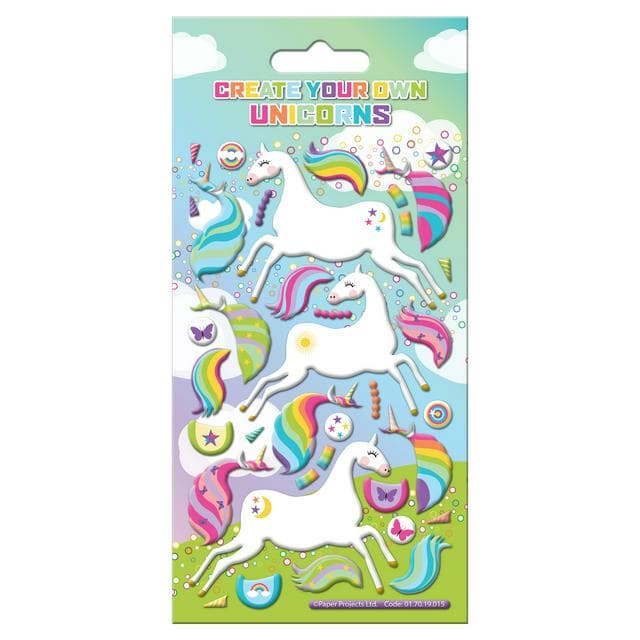 Paper Projects Rainbow Unicorn Stickers - gallery image 1