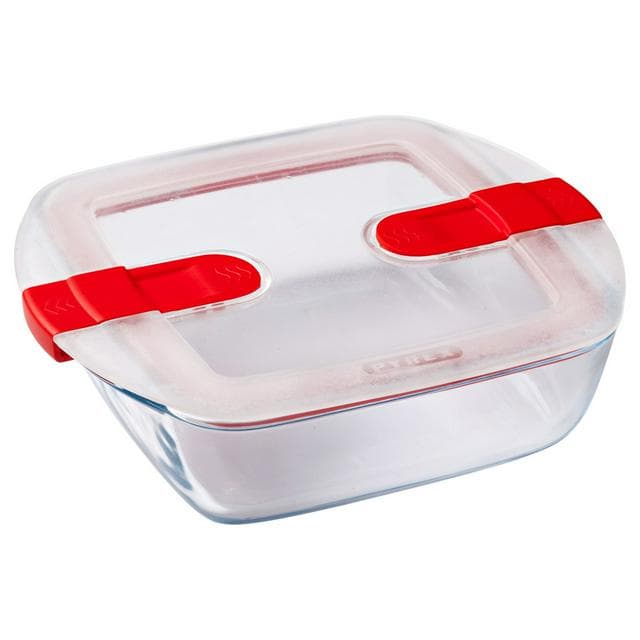Pyrex Cook & Heat Large Square 1L Dish With Lid - gallery image 1