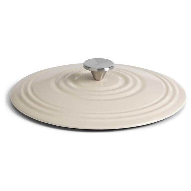 Habitat 4 Litre cast Iron Shallow Casserole Dish - Cream - gallery image 4