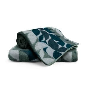 Habitat Blue Geo Towel - Bath Sheet