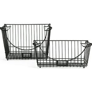 Habitat Pack of 2 Storage Baskets with Label Slot
