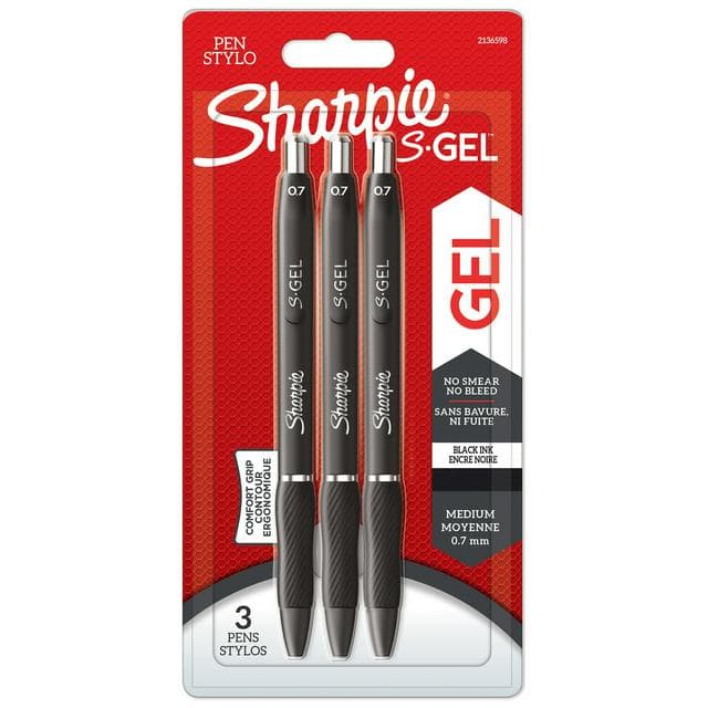 Sharpie S Gel Black 3pk - gallery image 1