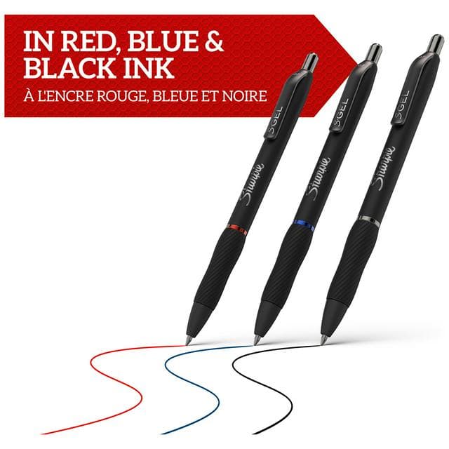 Sharpie S Gel Black 3pk - gallery image 3
