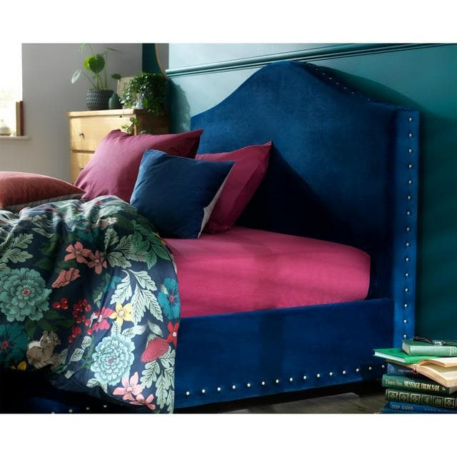 Habitat Cotton Rich 180 TC Fitted Sheet - Plain Berry - gallery image 3