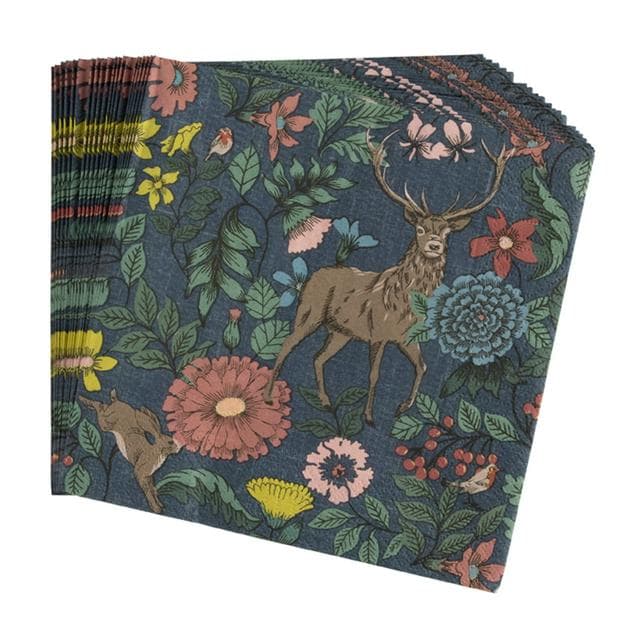 Country Walk Stag Print Napkins 20Pk - gallery image 1