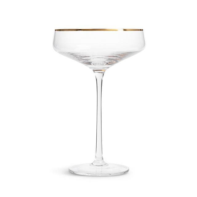 Habitat Gold Rim Champagne Coupe - gallery image 1