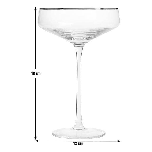 Habitat Gold Rim Champagne Coupe - gallery image 2