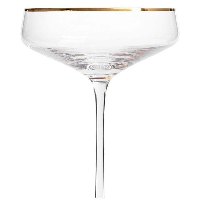 Habitat Gold Rim Champagne Coupe - gallery image 3