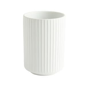 Sainsbury's Home Ribbed Tumbler - White