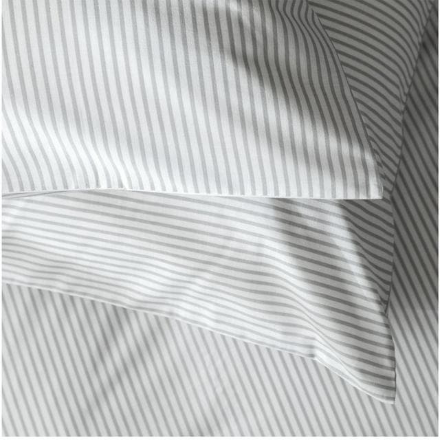 Habitat Stripe Bedding Set Grey - gallery image 4