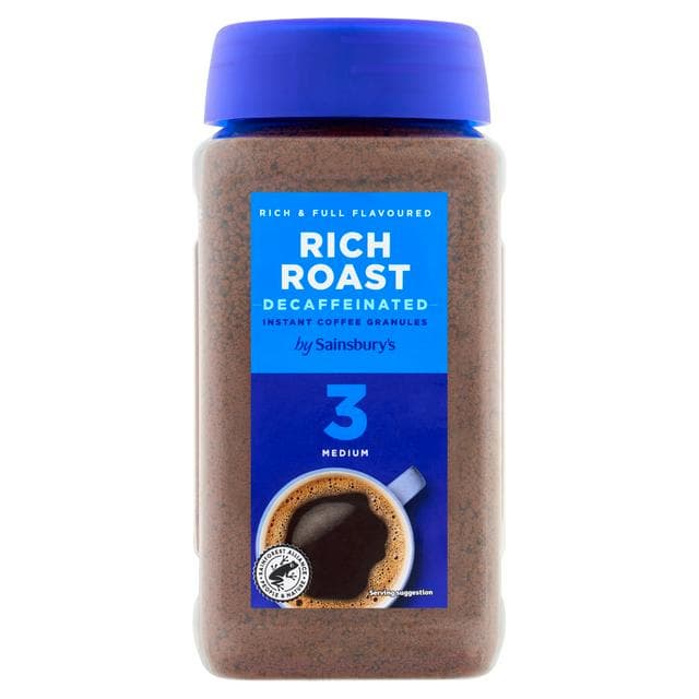 Sainsbury's Rich Roast Instant Coffee Granules, Decaffeinated 200g - gallery image 1